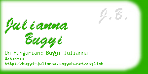 julianna bugyi business card